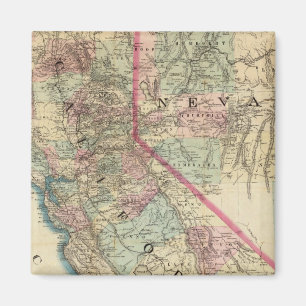 Topographische Eisenbahn- und Landkreis-Karte, Kal Magnet