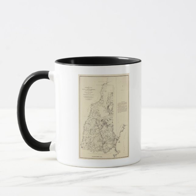 Topographische Karte Tasse (Links)