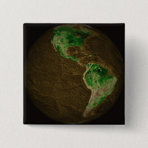 Topographische Karte von Erde Button