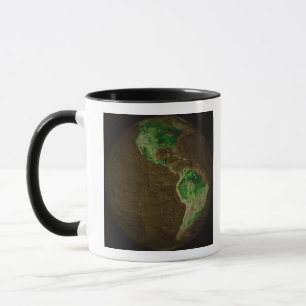 Topographische Karte von Erde Tasse