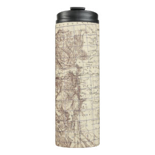 Topographische Karte von Fluss Mississipi Thermosbecher