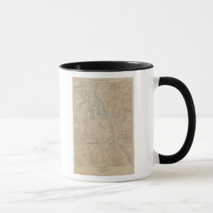 Topographische Karte, Yellowstone National Part, W Tasse