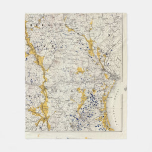 Topographische und Glazial- Karte des New Fleecedecke