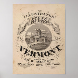 Topographischer Atlas Poster