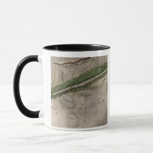 Topographisches Diagramm des Schlachtfeldes des Tasse