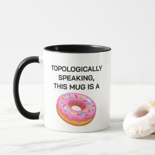 Topologisch sprechender Donut Topology Joke Tasse