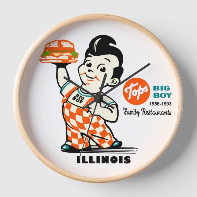 Tops Big Boy Restaurants in Illinois Uhr (Vorderseite)