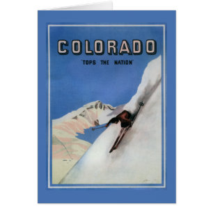 Tops the Nation - Skiing Promotionplakat