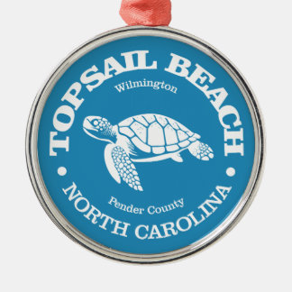 Topsail Beach (Meeresschildkröte) Ornament Aus Metall