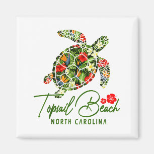 Topsail Beach North Carolina Meeresschildkröte Tro Magnet