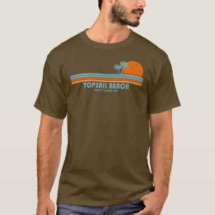 Topsail Beach North Carolina Sun Palmen T-Shirt
