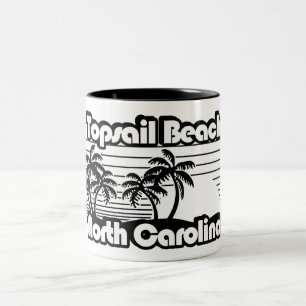 Topsail Beach North Carolina Zweifarbige Tasse