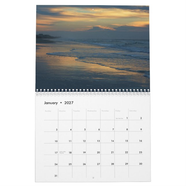 Topsail Insel-Einheimisch-Künstler 2015 Kalender (Jan 2027)