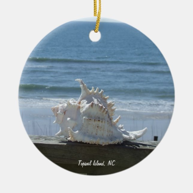 Topsail Insel, NC Keramikornament (Vorne)