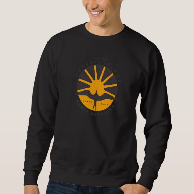 Topsail Island NC Summertime Vacationing Sunrise S Sweatshirt (Vorderseite)