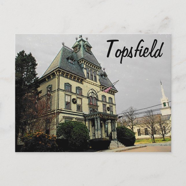 Topsfield Postkarte (Vorderseite)