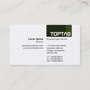TopTag v2 - Tone Corner - Grün Visitenkarte