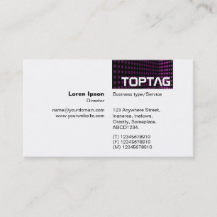 TopTag v2 - Tone Corner - Magenta Visitenkarte