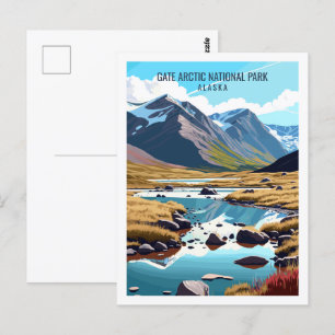 Tor Arktis Alaska Vintage-Reiseort Postkarte
