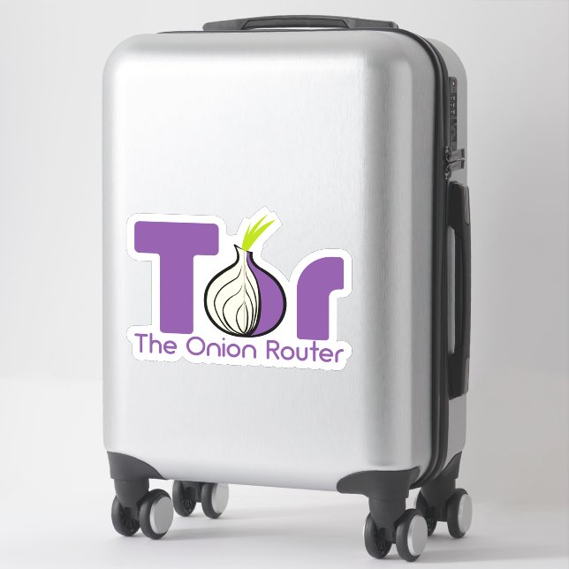 Tor - Der Zwiebel-Router Aufkleber (Koffer)
