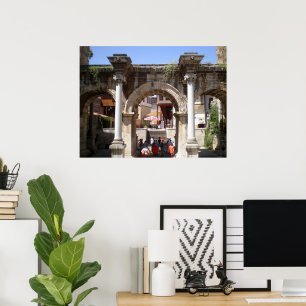 Tor des römischen Kaisers Hadrian Poster