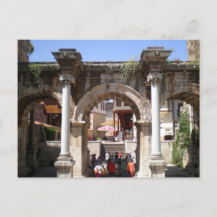 Tor des römischen Kaisers Hadrian Postkarte
