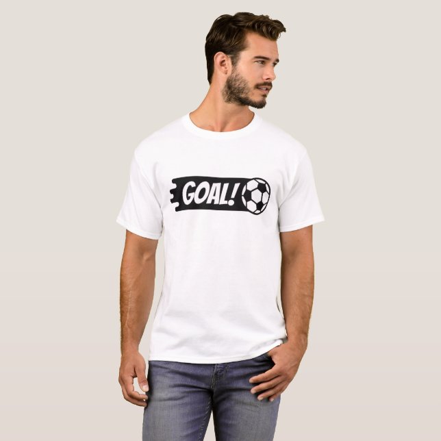 Tor! Fußball Geschwindigkeit T-Shirt (Vorne ganz)