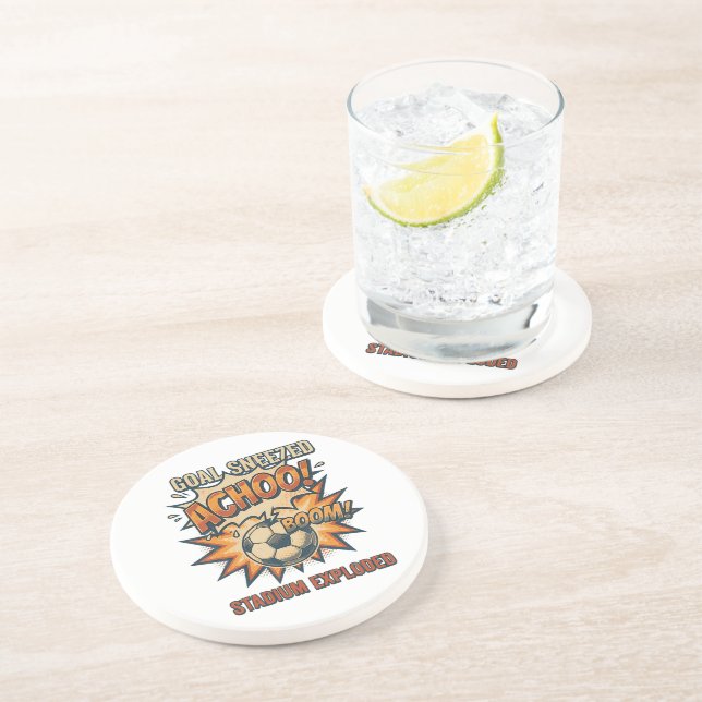 Tor geniest Stadion explodiert Getränkeuntersetzer (Seite)