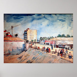 Tor in den Pariser Ramparts von Vincent van Gogh Poster