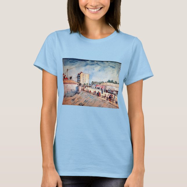 Tor in den Pariser Ramparts von Vincent van Gogh T-Shirt (Vorderseite)