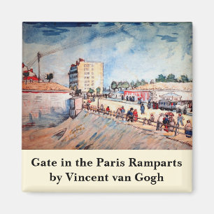 Tor in der Pariser Stadtmauer von Vincent van Gogh Magnet