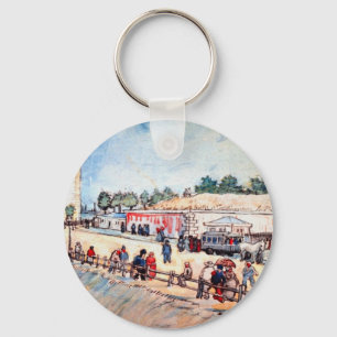 Tor in der Pariser Stadtmauer von Vincent van Gogh Schlüsselanhänger