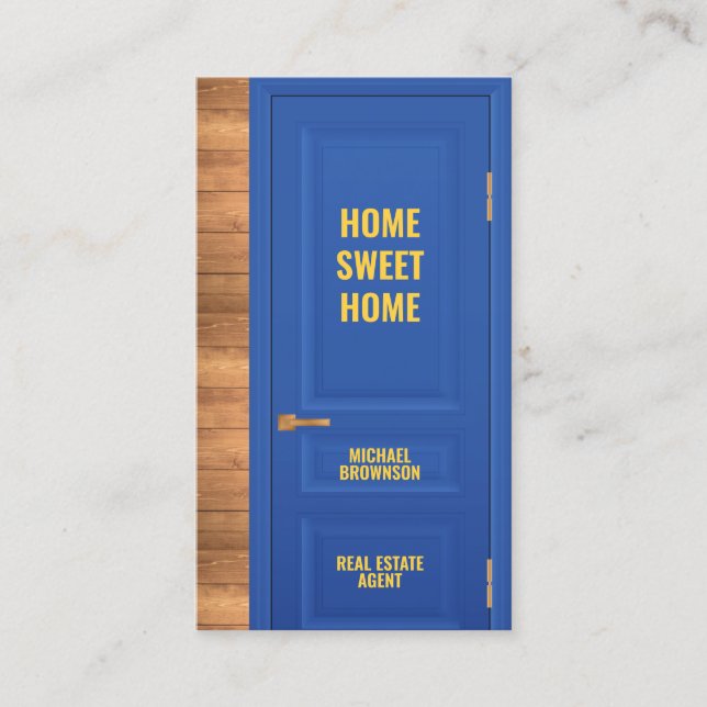 Tor-Logo für Real Anwesen Agent Visitenkarte (Vorderseite)