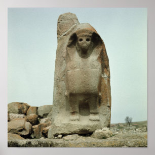 Tor mit geschnitztem Sphinx Poster