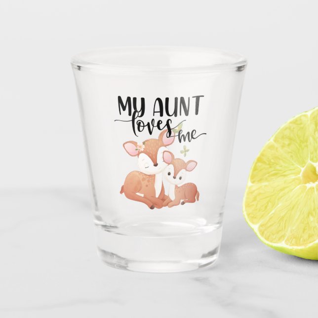 Tor und Fawn My Tante Lieben Schnapsglas (Vorderseite)