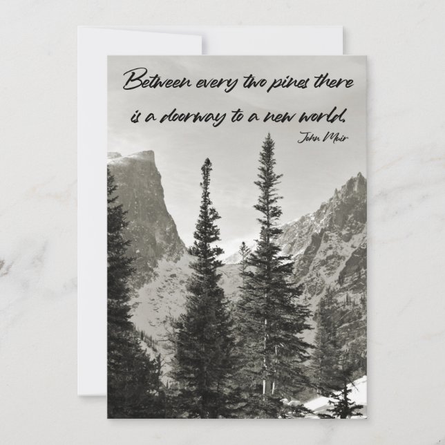 Tor zu einer neuen Welt im Gebirge (Vorderseite)