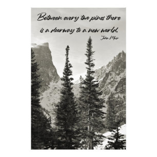 Tor zu einer neuen Welt im Gebirge Fotodruck