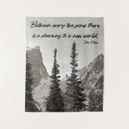 Tor zu einer neuen Welt im Gebirge Wandteppich