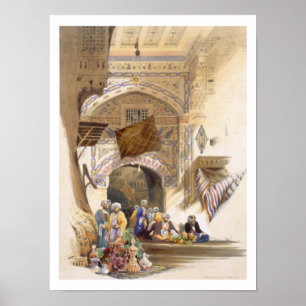Tor zum Bazaar, Grand Kairo, Pub. 1846 (Litho Poster