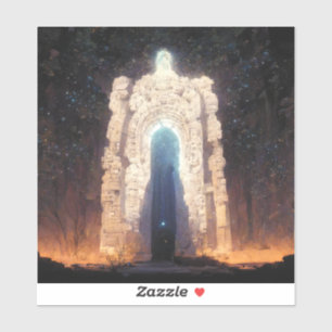 Tor zur Eternity Fantasy Sci-Fi Kunst Aufkleber