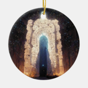 Tor zur Eternity Fantasy Sci-Fi Kunst Keramik Ornament