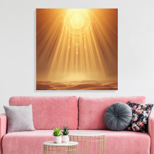 Tor zur himmlischen Harmonie Boho-Wandkunst Heil Leinwanddruck
