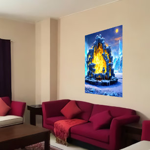 Tor zur Hölle   AI Art Poster