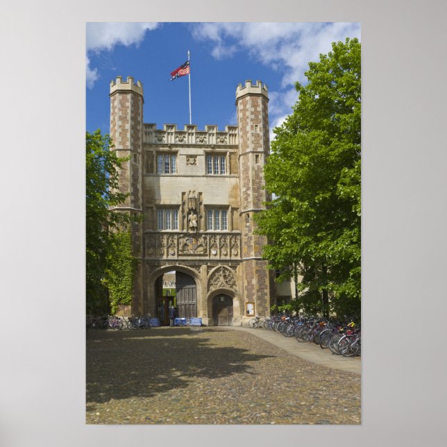 Tor zur Trinity-Uni und Fahrradreihen, Poster (Vorne)