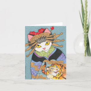Tora Oiran Notecard Karte