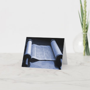 Torah Blue Dankeschön Card Dankeskarte