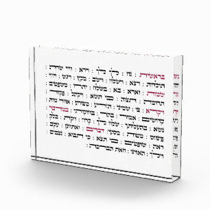 Torah Parshiot Parshas Weekly Readings in Hebräis Fotoblock