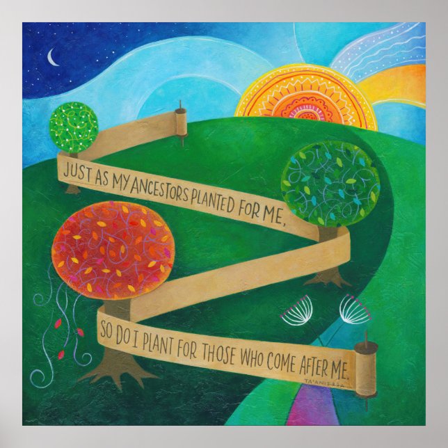 Torah Poster pflanzen (Vorne)