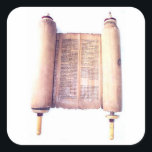 TORAH QUADRATISCHER AUFKLEBER<br><div class="desc">WELTFRIEDEN</div>