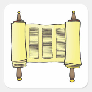 Torah Quadratischer Aufkleber